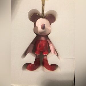 Disney Mickey Mouse Baublebar pink red mickey mouse bag purse charm new